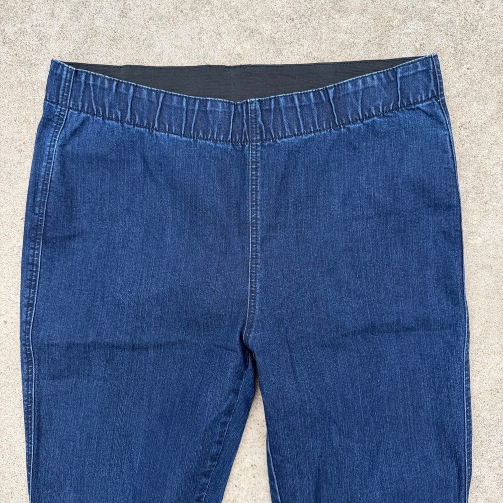 Miraclebody Jeans Women 16 Blue Pull On Slimming Stretch Denim Jeggings Casual - Picture 6 of 10